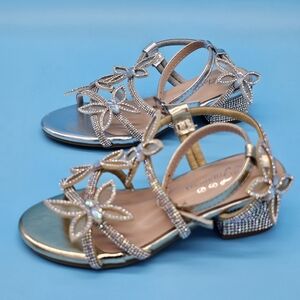 Link Silver Kids Dress Shoes